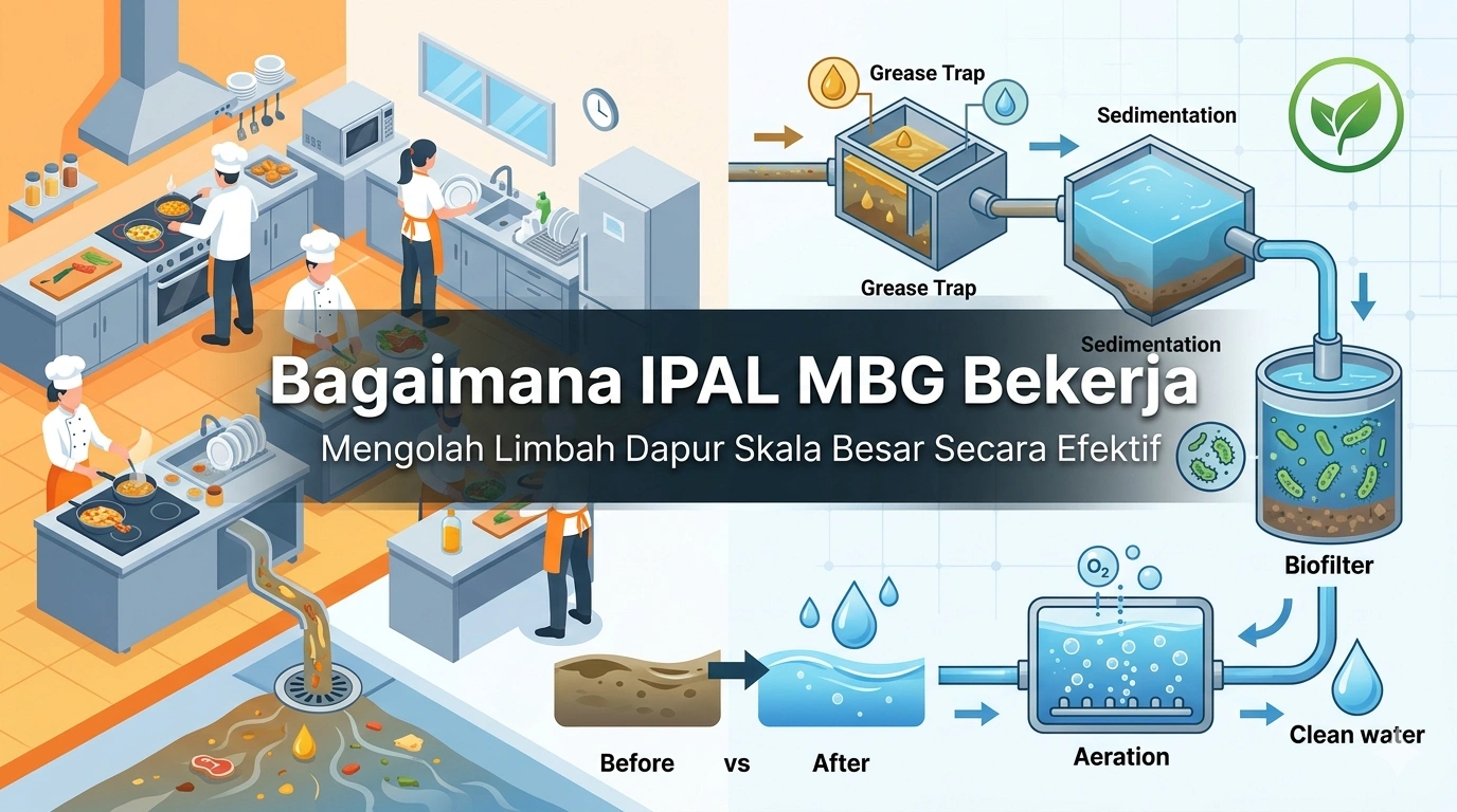 Bagaimana IPAL MBG Bekerja dalam Mengolah Limbah Dapur Skala Besar