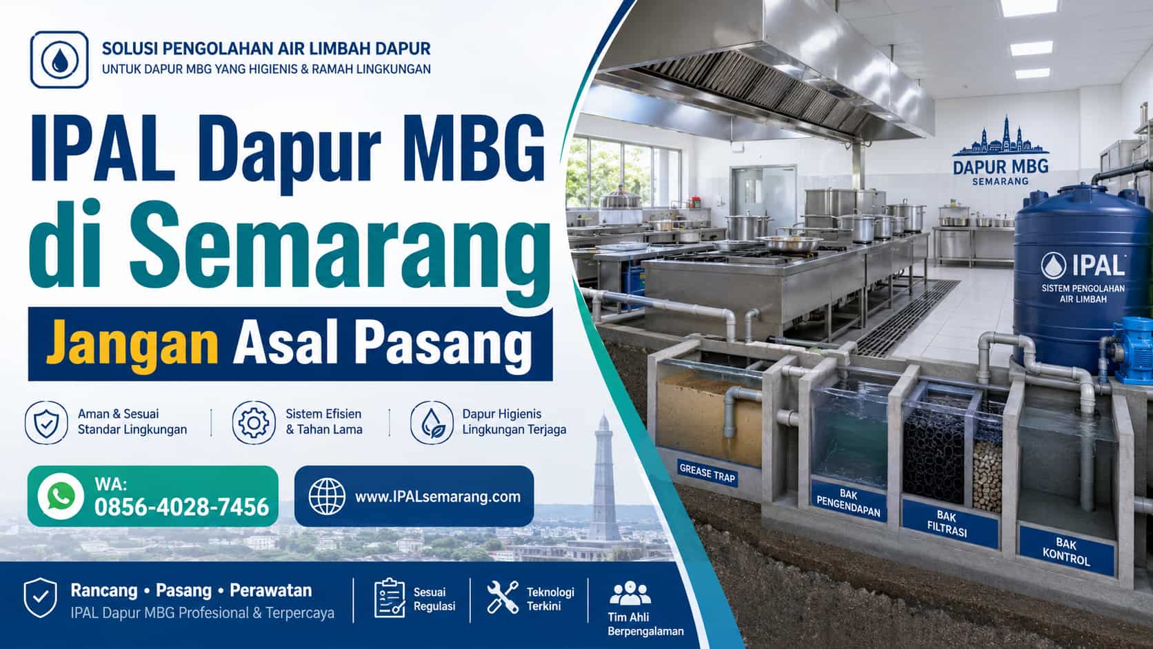 jangan asal pasang 0856-4028-7456 jual ipal dapur mbg semarang