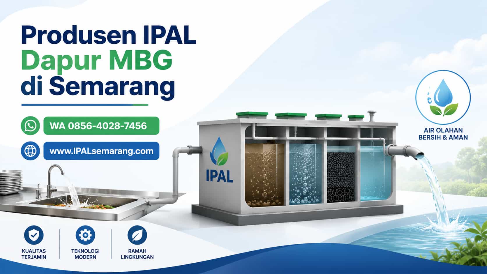 produsen ipal dapur mbg semarang