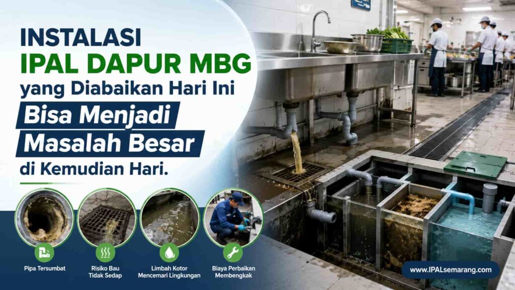 INSTALASI IPAL DAPUR MBG yang Diabaikan Hari Ini Bisa Menjadi Masalah Besar di Kemudian Hari.