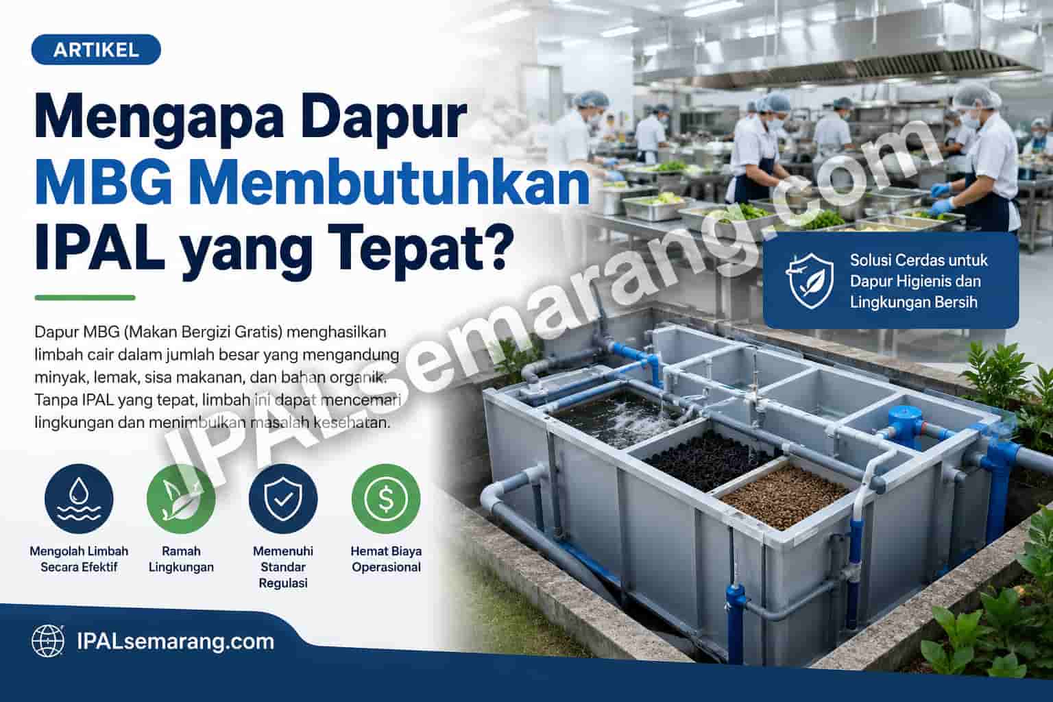 Mengapa Dapur MBG Membutuhkan IPAL yang Tepat