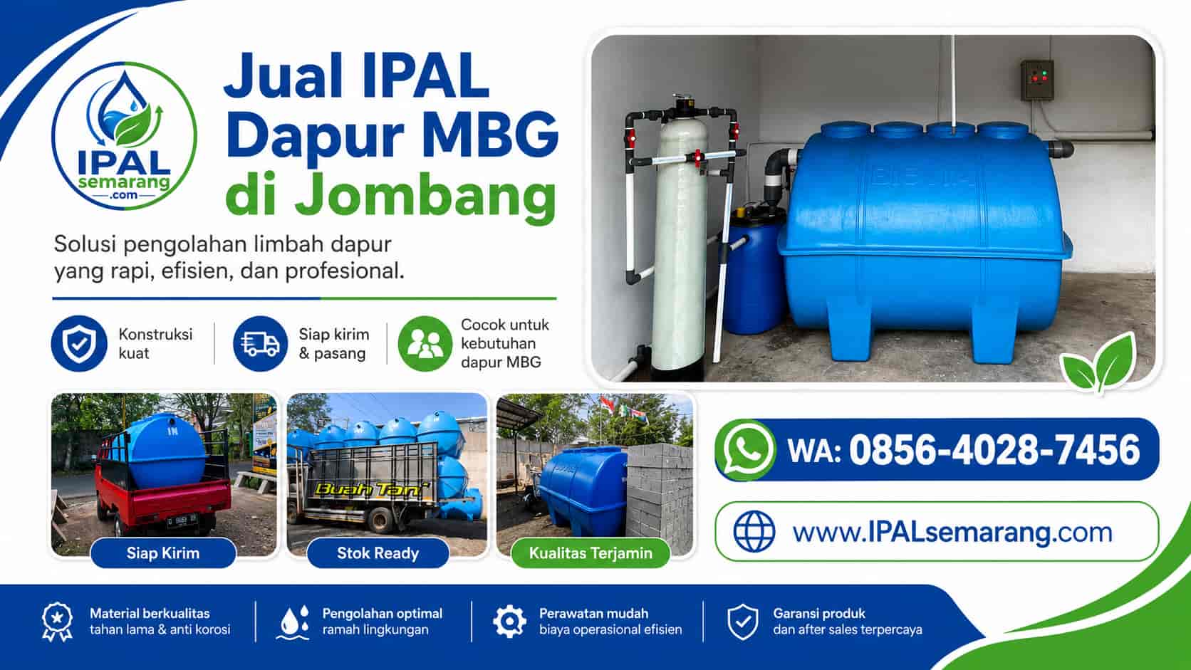 jual ipal dapur mbg jombang kota