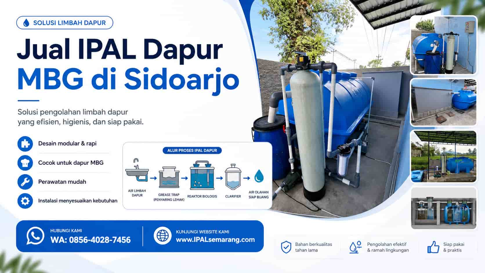 jual ipal dapur mbg sidoarjo krian