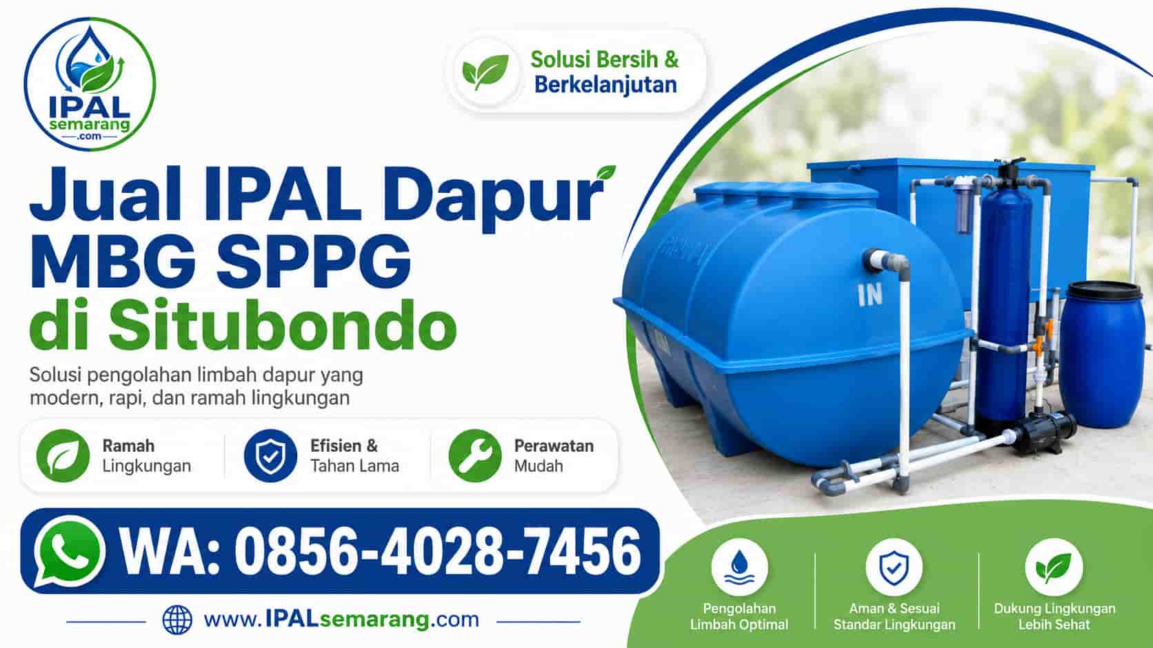jual ipal dapur mbg sppg di situbondo