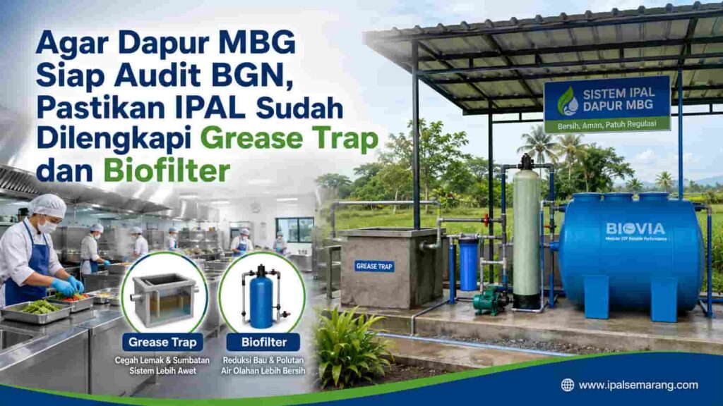 Agar Dapur MBG Siap Audit BGN, Pastikan IPAL Sudah Dilengkapi Grease Trap dan Biofilter