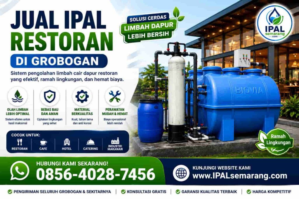 JUAL IPAL RUMAH MAKAN RESTORAN DI GROBOGAN PURWODADI