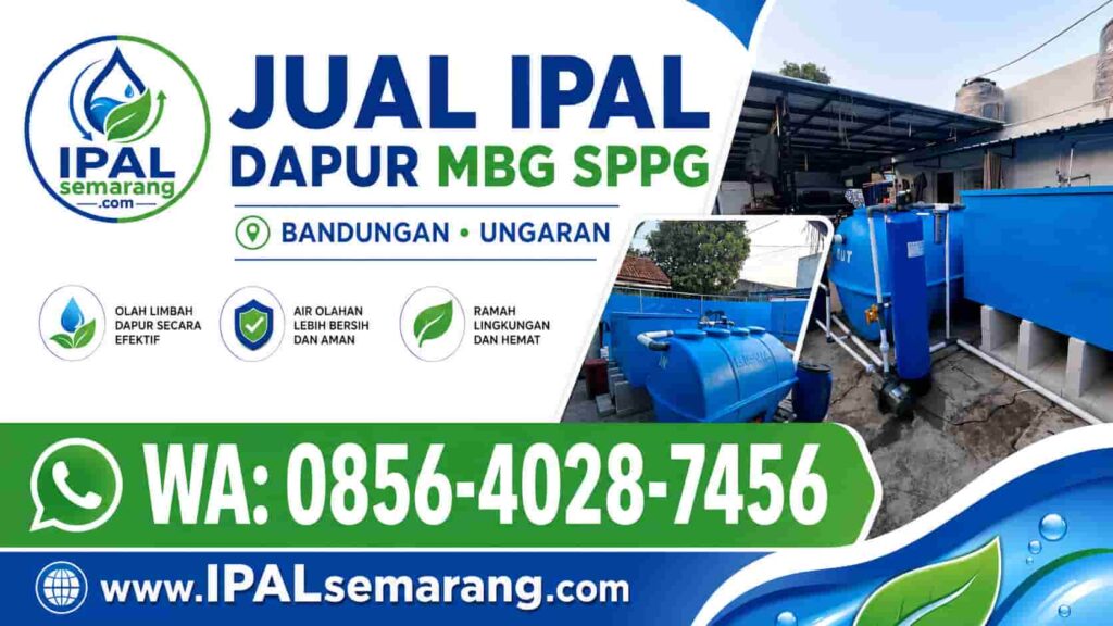 instalasi ipal mbg di ungaran kabupaten semarang