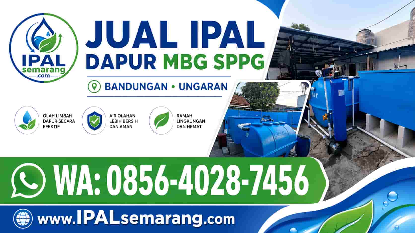 instalasi ipal mbg di ungaran kabupaten semarang