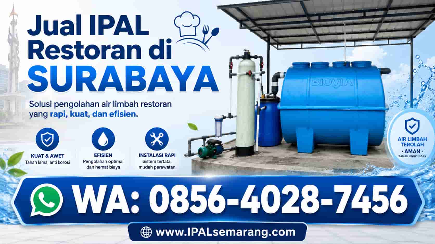instalasi ipal restoran di surabaya jatim