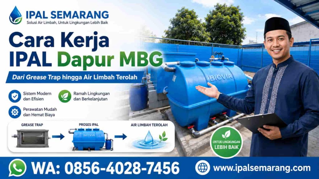 Cara Kerja IPAL Dapur MBG Dari Grease Trap hingga Air Limbah Terolah