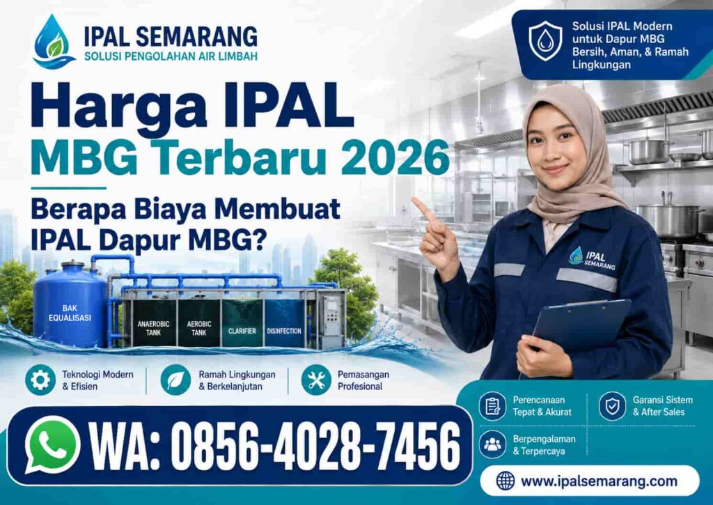Harga IPAL MBG Terbaru 2026 Berapa Biaya Membuat IPAL Dapur MBG