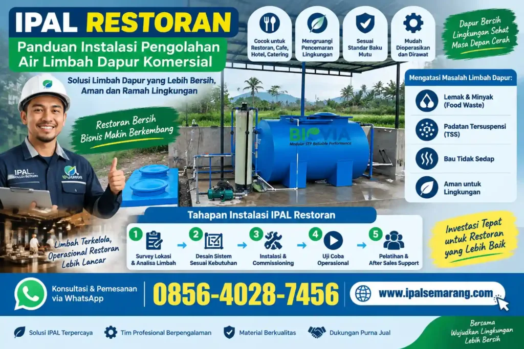 IPAL Restoran Panduan Instalasi Pengolahan Air Limbah Dapur Komersial