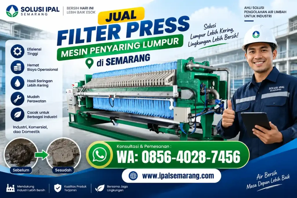 Jual Filter Press Mesin Penyaring Lumpur di Semarang