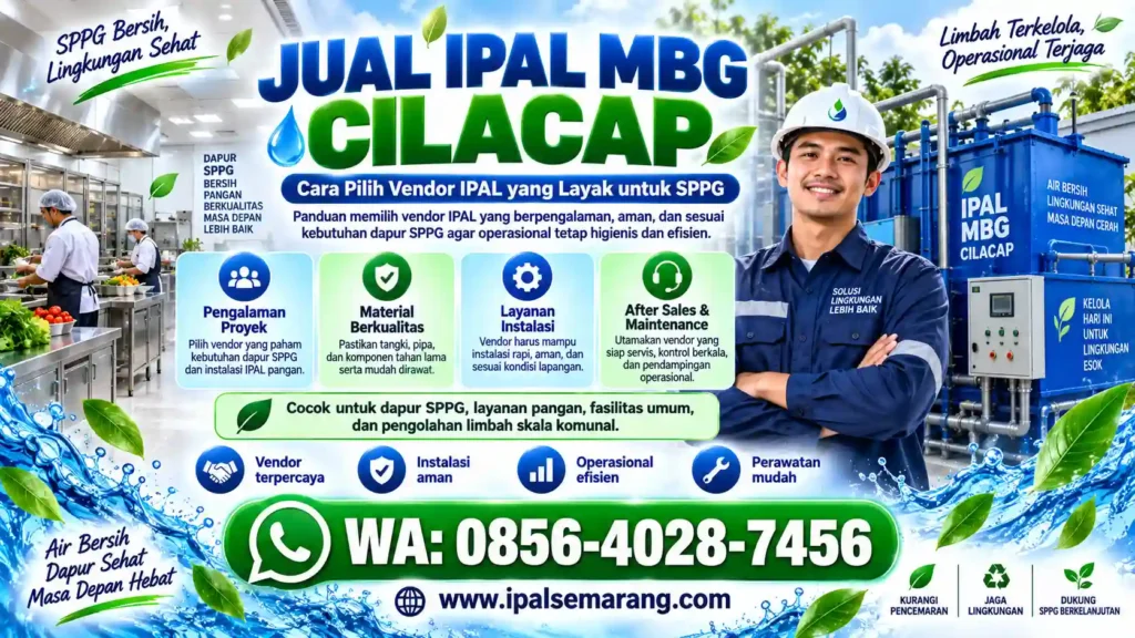 Jual IPAL MBG Cilacap Cara Pilih Vendor IPAL yang Layak untuk SPPG