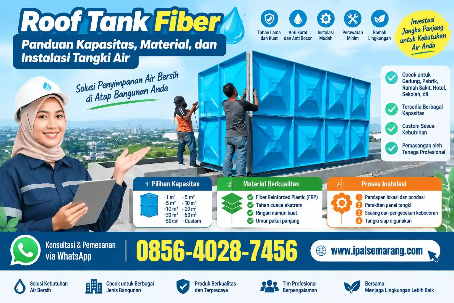 roof tank fiber